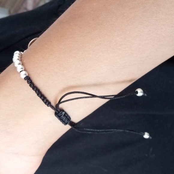 Sterling silver Halloween!Sugar skull Handmade Cloisonne Enamel bracelet - Picture 2 of 11